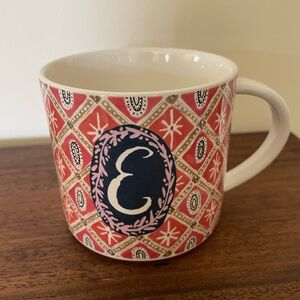 Anthropologie Jo Monogram E Mug Thoreau Quote